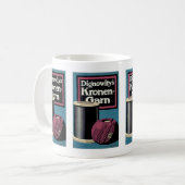 Vintage Kronengard Yarn-Werbung Kaffeetasse (Vorderseite Links)