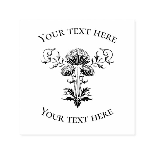 Vintage Kronenleder mit Text Permastempel (Design)