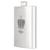 Vintage Kronenmaske Flachmann (Links)