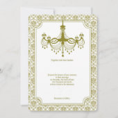 Vintage Kronleuchter-Hochzeit (Vorderseite)