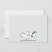 Vintage Kronleuchter-Hochzeitsempfehlung Einladung (Rückseite)