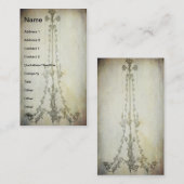 Vintage Kronleuchter Visitenkarte (Vorne/Hinten)