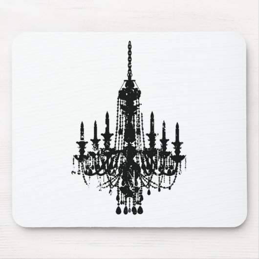 vintage Kronleuchterdesign Mousepad (Vorne)