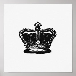 Vintage Krönungsabbildung Poster
