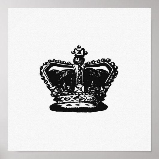 Vintage Krönungsabbildung Poster (Vorne)