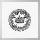 Vintage Krönungsabbildung Poster (Vorne)