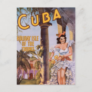 Vintage Kuba - Postkarte