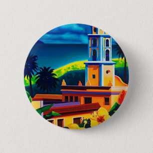 Vintage Kuba-Reise Button