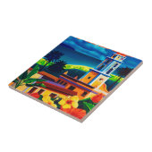 Vintage Kuba-Reise Fliese (Seite)