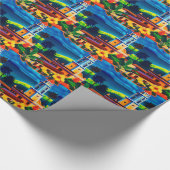 Vintage Kuba-Reise Geschenkpapier (Ecke)