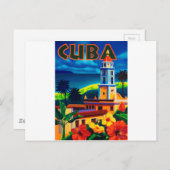 Vintage Kuba-Reise Postkarte (Vorne/Hinten)
