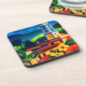 Vintage Kuba-Reise Untersetzer (Linke Seite)