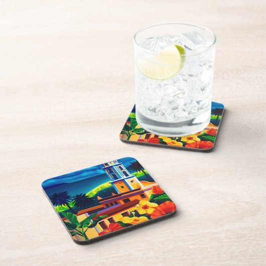 Vintage Kuba-Reise Untersetzer (Rechte Seite)