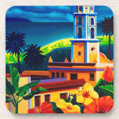 Vintage Kuba-Reise Untersetzer (Vorderseite)