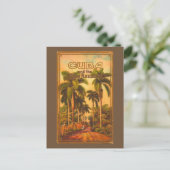 Vintage kubanische Reise - Kuba-Bahn Feiertagspostkarte (Stehend Vorderseite)