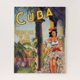 Vintage Kubanische Tourismuskommission Tropen Reis Puzzle