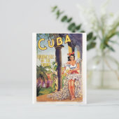 Vintage kubanische Tropenkommission Postkarte (Stehend Vorderseite)