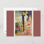 Vintage kubanische Tropenkommission Postkarte (Vorne/Hinten)