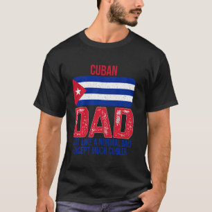 Vintage kubanischer Papa Kuba-Flagge Design für de T-Shirt