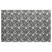 Vintage Küche antikes Städtchen schwarz viktoriani Stoff (Fat Quarter (45,7 x 55,9 cm))