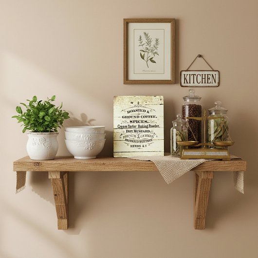 Vintage Küche Fotoplatte