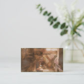 Vintage Küche, Geschäftskartenschablone Visitenkarte (Stehend Vorderseite)