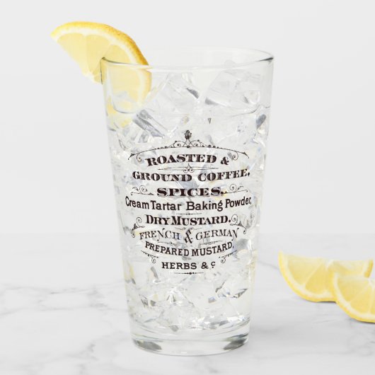 Vintage Küche Glas (Vorderseite Ice)