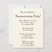 Vintage Küche mit Friends Housewarming Party Einladung (Rückseite)