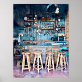 "Vintage Küche" Poster (Vorne)