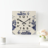 Vintage Küche Quadratische Wanduhr (Zuhause)