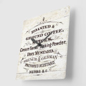 Vintage Küche Quadratische Wanduhr (Winkel)