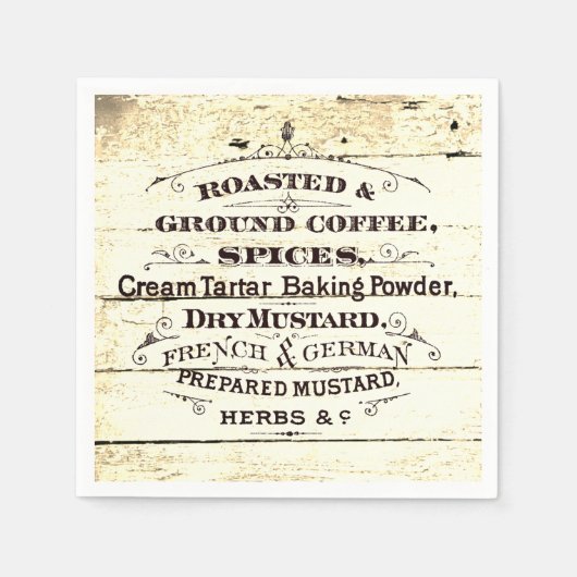Vintage Küche Serviette (Vorderseite)