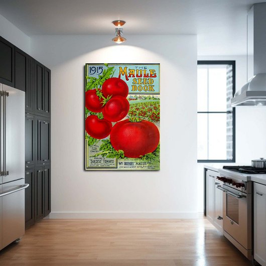 Vintage Küche Tomatensaatgarten Küche Poster