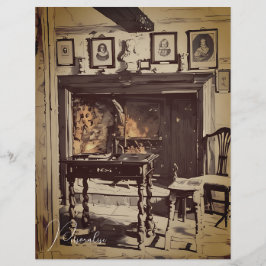 Vintage Küche Wohngestaltung Brandbroschüre