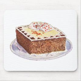Vintage Kuchen Kartendekoration Mousepad