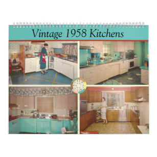 Vintage Küchen von 1958 - klassische Dekoration de Kalender