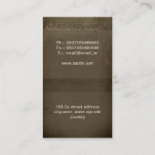 Vintage Kuchengeschäftskarte Visitenkarte (Rückseite)