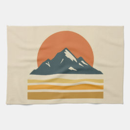 Vintage Küchenhandtuch – Retro-Abenteuer  Geschirrtuch