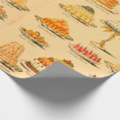 Vintage Küchenküche Geschenkpapier (Ecke)