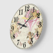 Vintage Küchenmauer Große Wanduhr (Winkel)