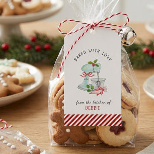 Vintage-Kuchenmixer Weihnachtsbäcker Geschenkanhänger