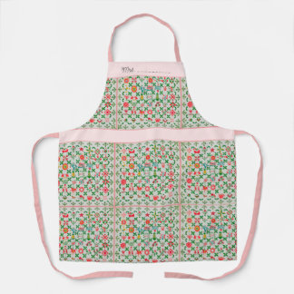 Vintage Küchenschürze - Quilt-Stil - Mittel Schürze