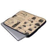 "Vintage Küchenwerkzeuge" Laptopschutzhülle (Vorne Knopf)