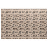 Vintage Kuh-antikes Kuh-Illustrations-Gewebe Stoff (Fat Quarter (45,7 x 55,9 cm))