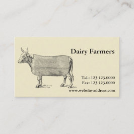 Vintage "Kuh Welfare"-PauschalVisitenkarten Visitenkarte