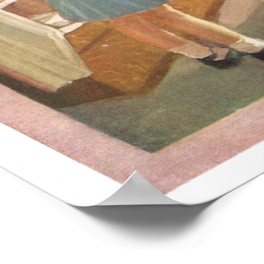 Vintage Kühlschrank-Werbung Poster (Ecke)