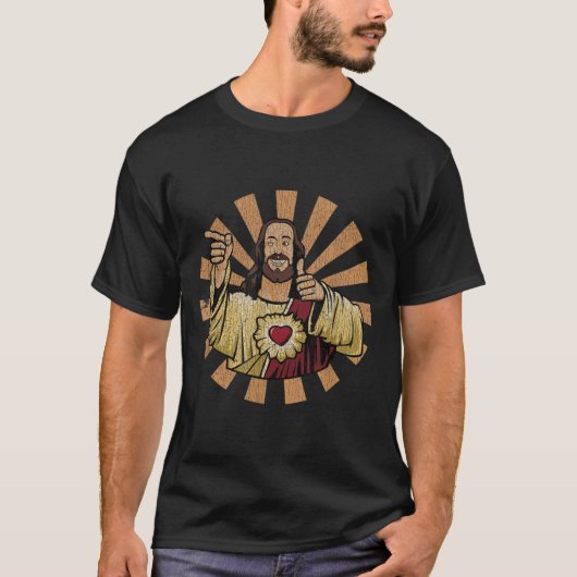 Vintage Kumpel ein Christ Weihnachten Jesus T-Shirt (Vorderseite)