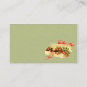 Vintage Kundenkarte Rose Visitenkarte (Rückseite)