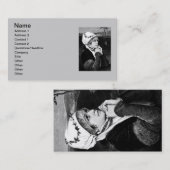 Vintage Kundenkarte Visitenkarte (Vorne/Hinten)