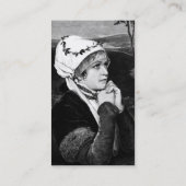 Vintage Kundenkarte Visitenkarte (Rückseite)